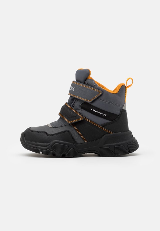 NEVEGAL BOY ABX - Śniegowce - dark grey/yellow