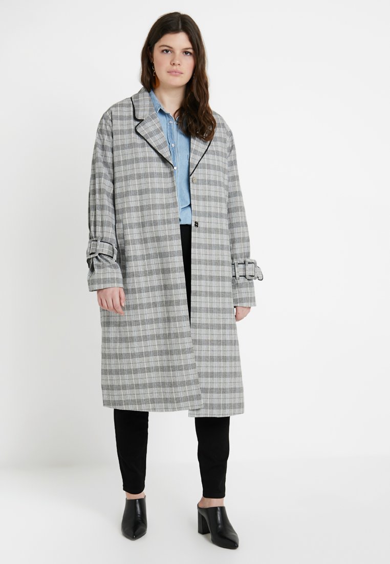 Salg | Kåper | Nye tilbud hos Zalando Ciso CHECKED COAT Kåpe frakk off whitegreenyellow