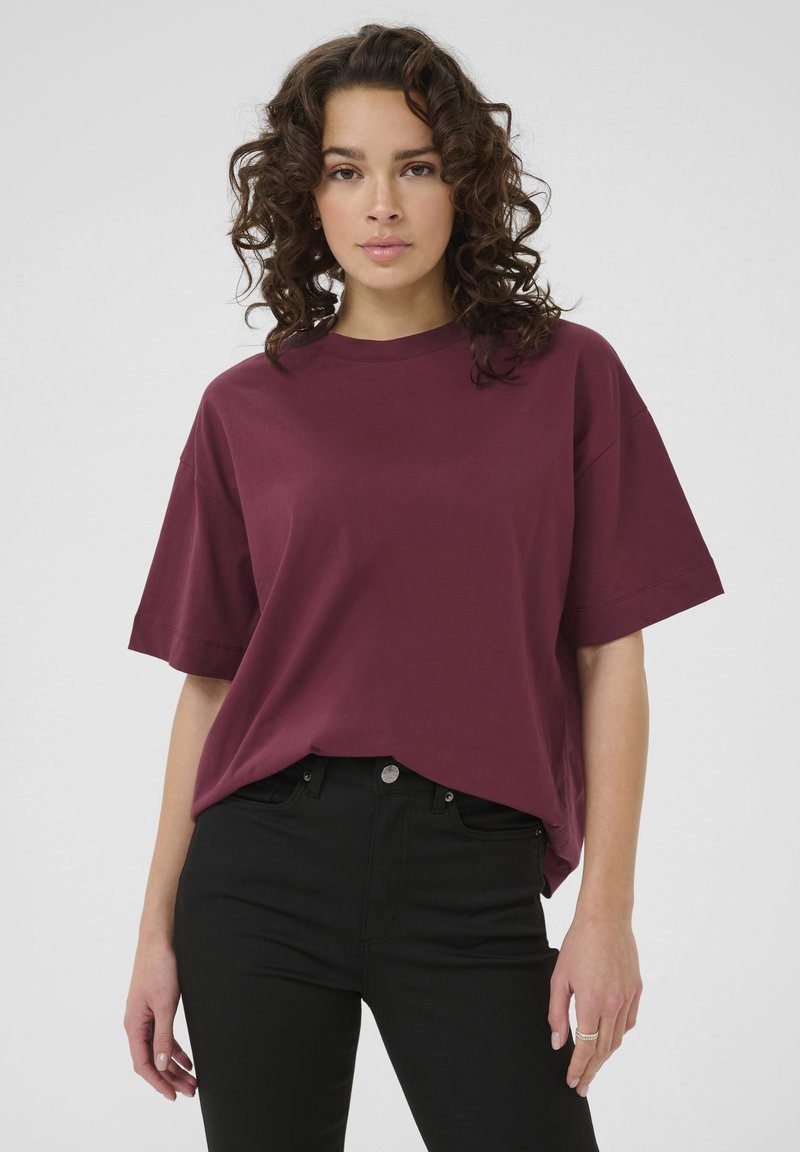Kaffe TOMINA - Basic T-shirt - windsor wine