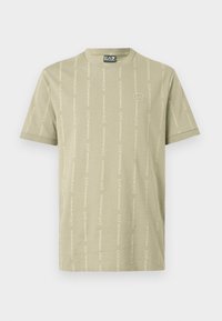 TRAIN GRAPHIC SERIES TEE MONOGRAM PRINTED - Camiseta estampada - roasted cashew/humus fancy