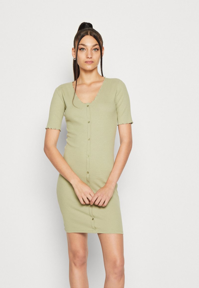 Pieces PCNUKISA DRESS Strickkleid tea/hellgrün Zalando.ch
