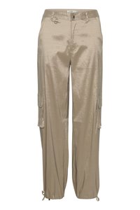 LITY PANTS - Pantalon cargo - light brown metallic