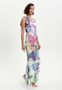 Liquorish BOW ONE SHOULDER FRILL - Maxi dress - multi coloured