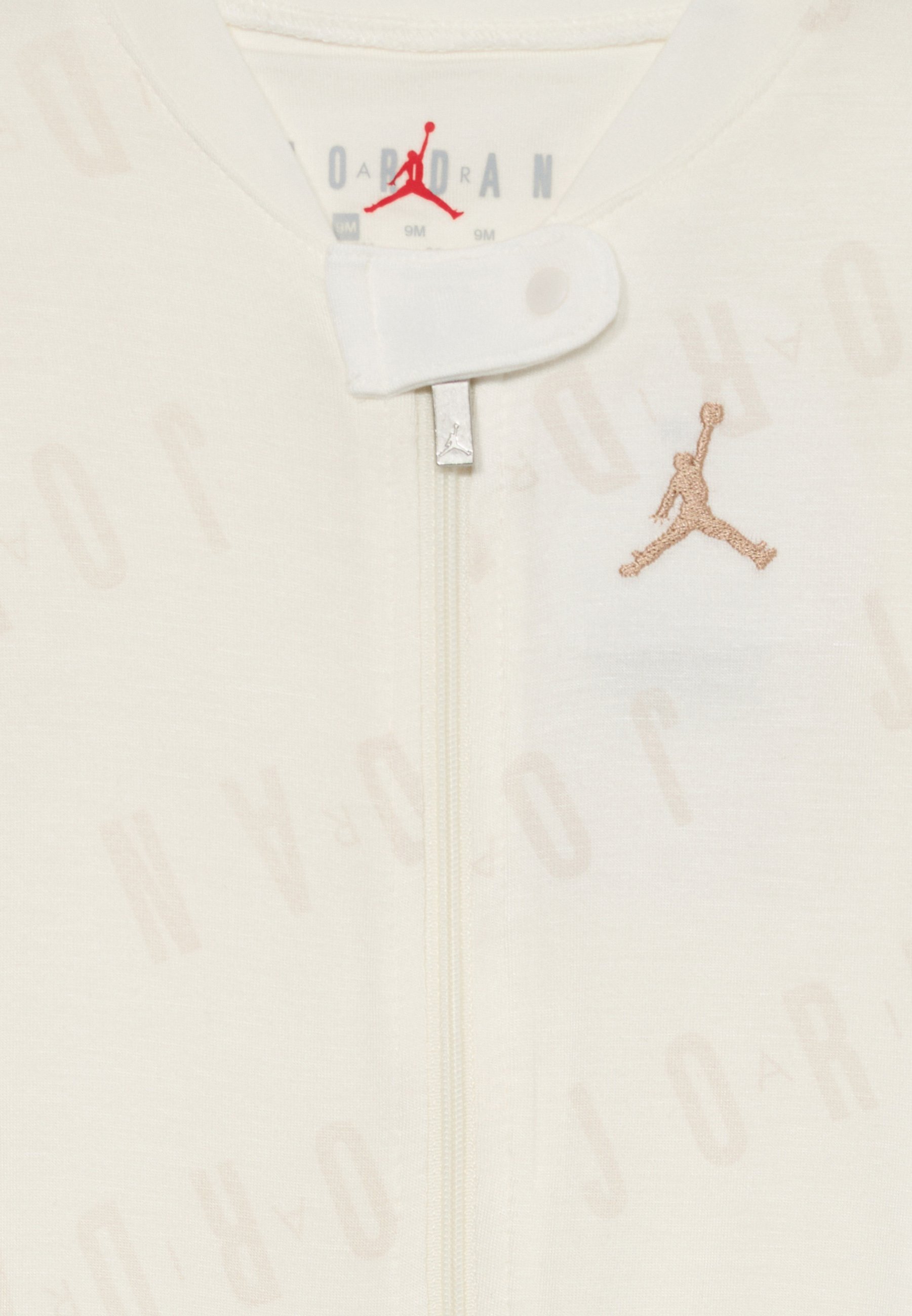 white and gold jordan sweater