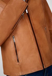 AMELIE - Giacca di pelle - cognac