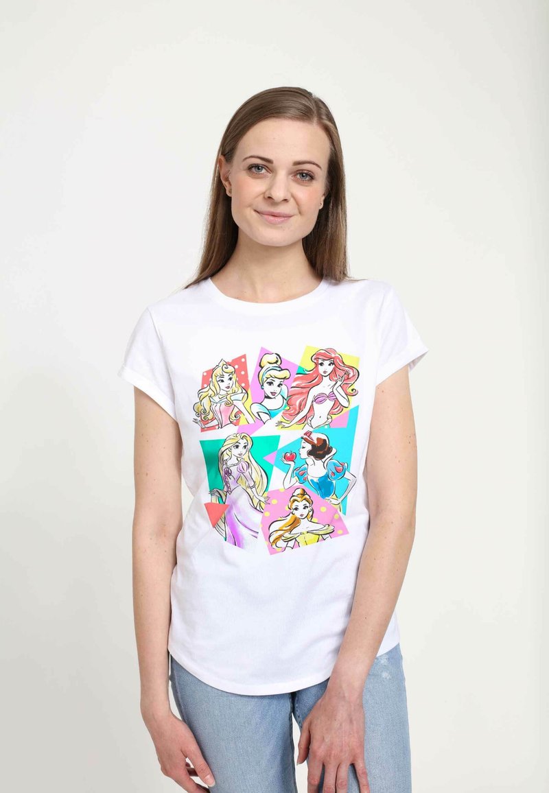 Disney DISNEY PRINCESSES NEON POP - T-shirt z nadrukiem