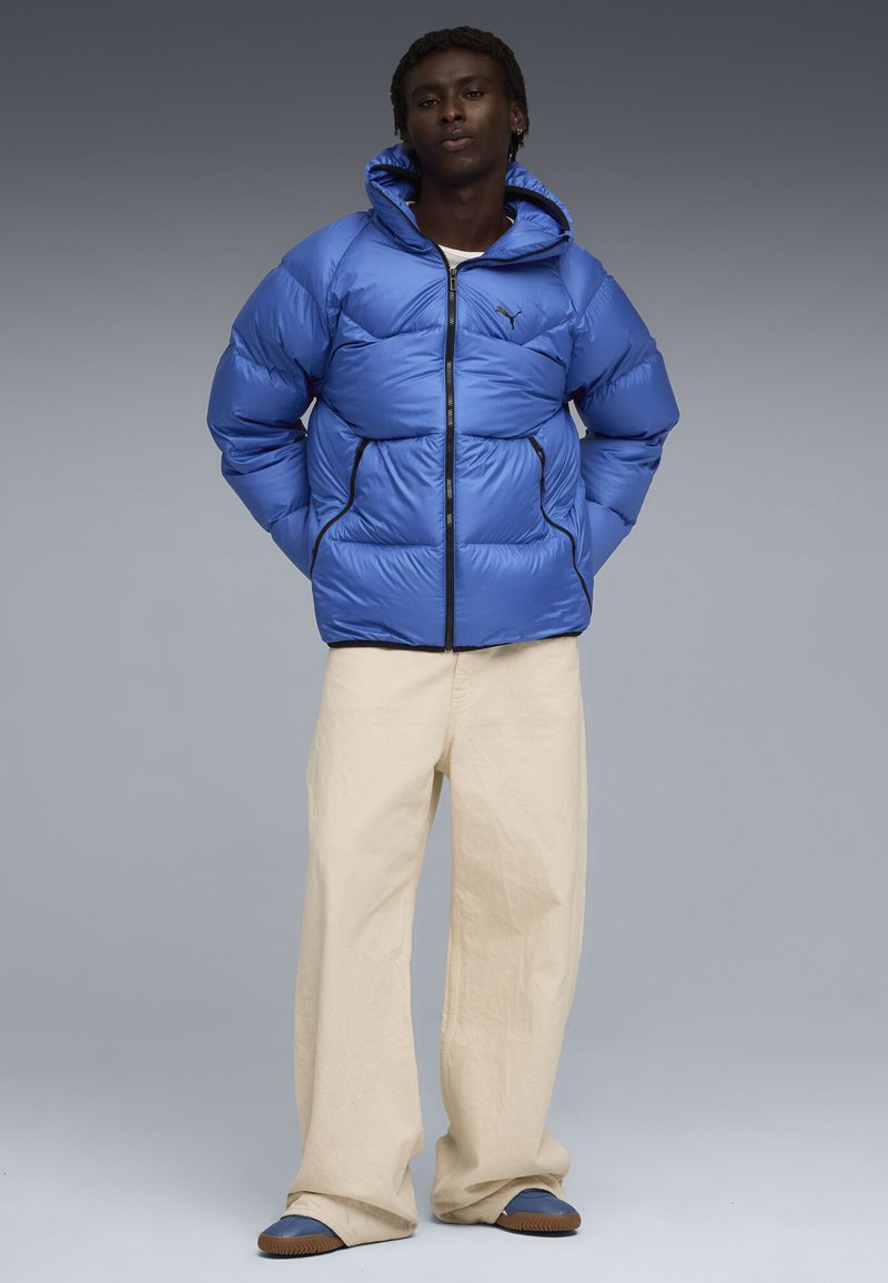 Puma PUFFER MIT KAPUZE - Bunda z prachového peří - mountain blue