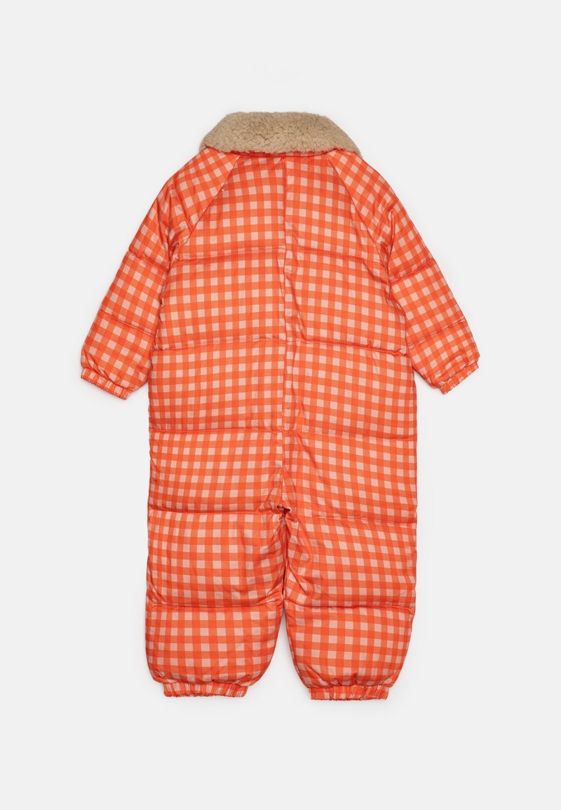 TINYCOTTONS VICHY PADDED OVERALL UNISEX Snowsuit summer red