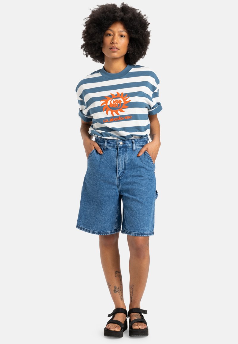 Quiksilver Jeansshort blauw