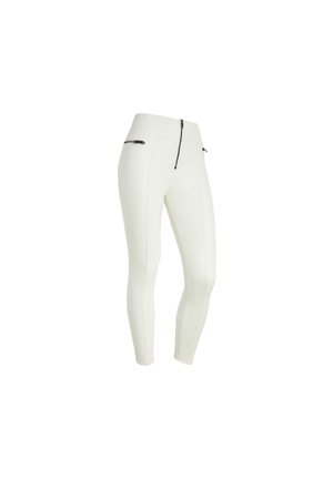 VITA ALTA IN SIMILPELLE MARTELLATA - Pantalones - off-white