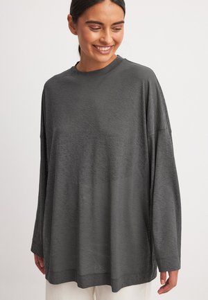 Top s dlhým rukávom - dark grey