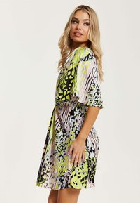 Liquorish ABSTRACT PRINT WITH CUT OUT FRO - Day dress - multi coloured