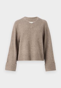 Easy V-Neck Sweater - Strikkegenser - fungi