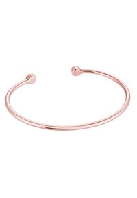 Roséguld armbandsled med en slät, rund design som har rundade ändar. Tillverkad av metall med en polerad yta. Enkel och minimalistisk.