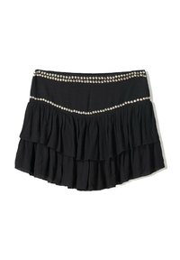 STUDDED RUFFLED - A-Linien-Rock - black
