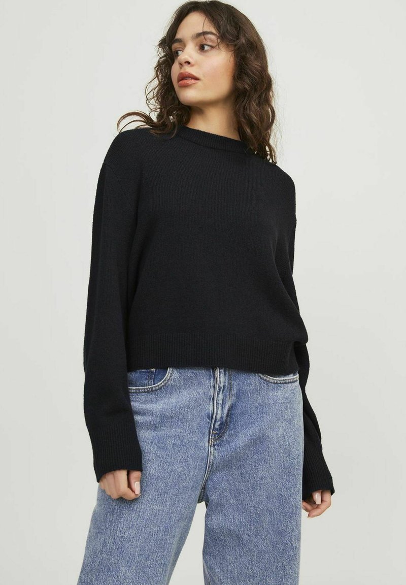 JJXX MIT RUNDHALS DAISY - Maglione - black