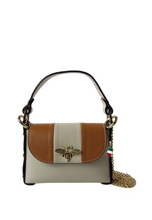 DrachenLeder Handtasche - beige/braun