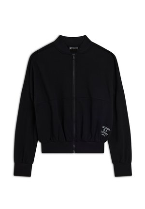 COMFORT FIT CHIUSURA E COLLO STILE - Sudadera con cremallera - nero