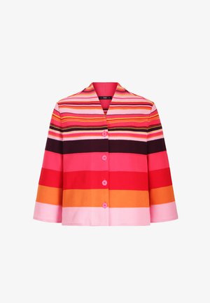 Ivko, WITH BACK PLEAT STRIPE PATTERN - Cardigan - pink