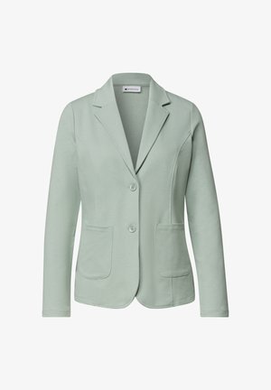 Street One, BASIC BLAZER IN UNIFARBE - Blazer - eucalyptus green mel.