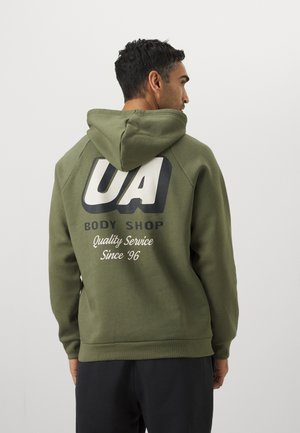 Under Armour RIVAL LOGO  - Luvtröja - marine od green/stone