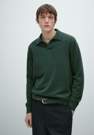 V-NECK - Polo - dark grey