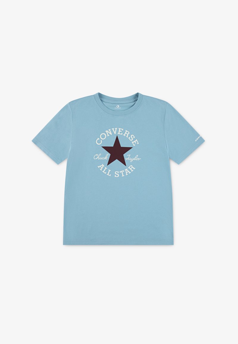 Converse DISSECTED CHUCK PATCH SS - Apdrukāts T-krekls - deja blue