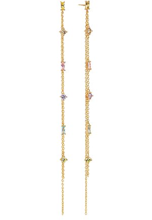Sif Jakobs Jewellery PRINCESS DOUBLE CHAIN - Ohrringe - rainbow and gold coloured
