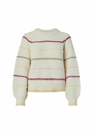 Pieces, PCNELIA LS O-NECK KNIT NOOS BC - Pullover - birch