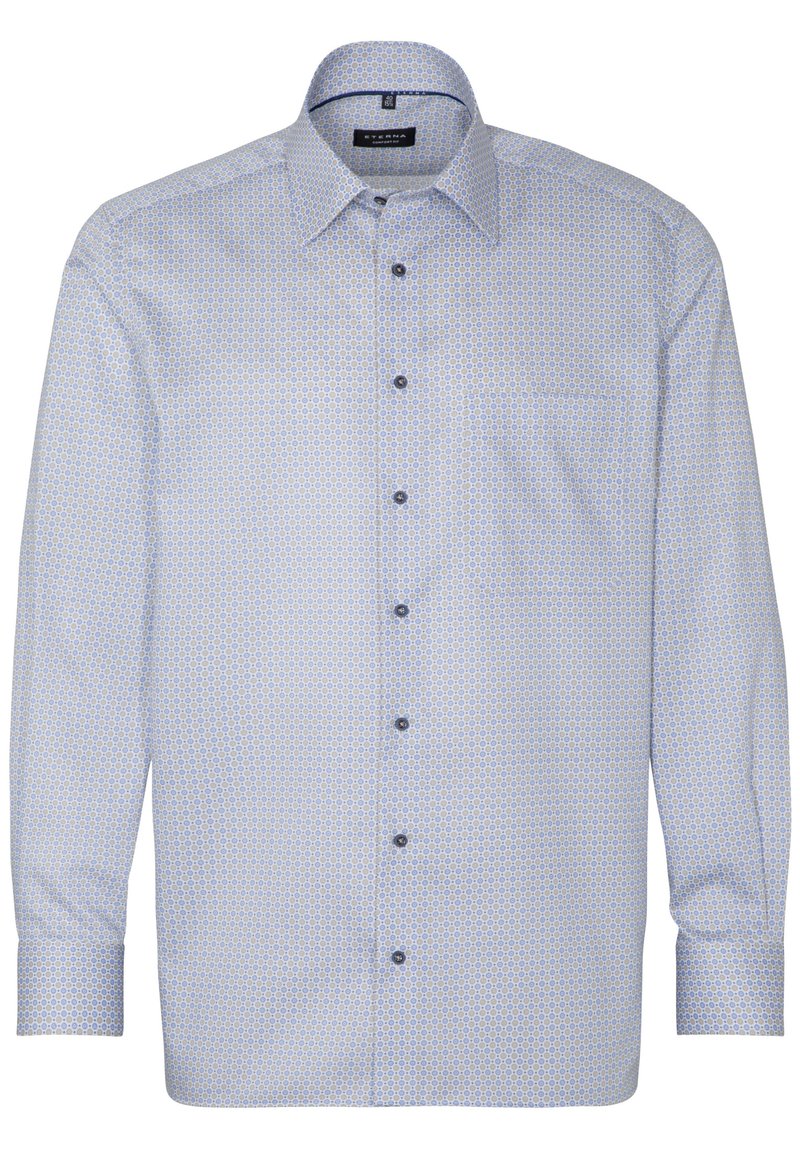 Herren Komplettanzüge | Eterna Businesshemd beige hellblau/beige - TR64124 Herren Komplettanzüge | Eterna Businesshemd beige hellblau/beige - TR64124