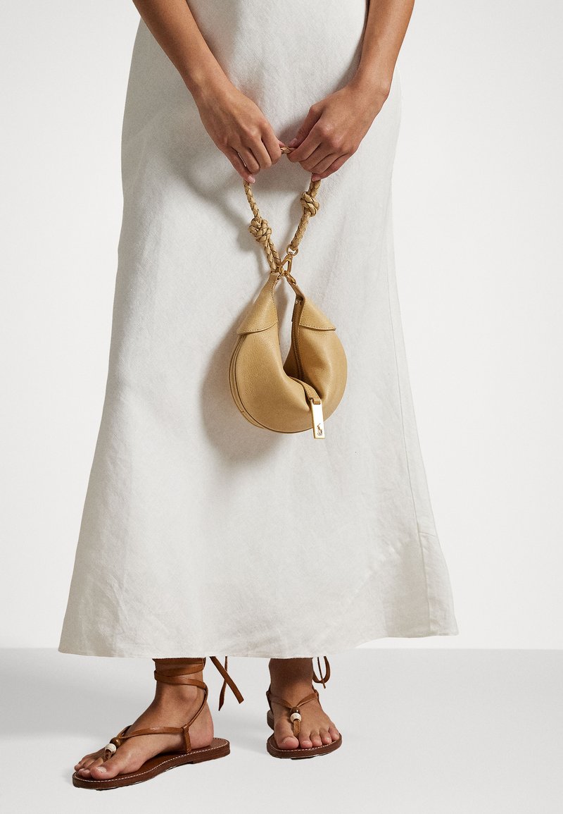 Polo Ralph Lauren POLO ID LEATHER MINI SHOULDER BAG - Rokassoma - cashmere