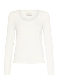 KAOMI U-NECK - Pitkähihainen paita - chalk