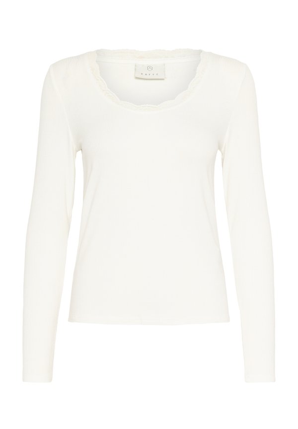 KAOMI U-NECK - Long sleeved top - chalk4