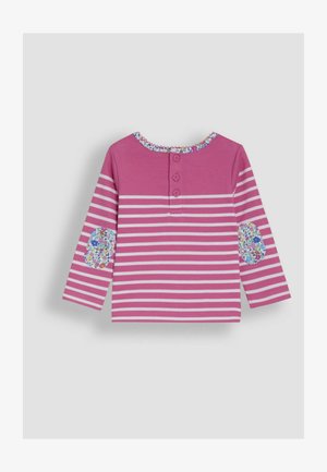 JoJo Maman Bébé, REGULAR FIT - APPLIQUÉ POCKET BRETON - Langærmet T-shirt - raspberry pink unicorn