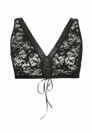 Ulla Popken, SHEER LACE BRALETTE - Triangle bra - black