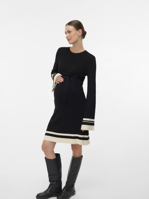 MAMALICIOUS SOLA DRESS - Jumper dress - black/birch