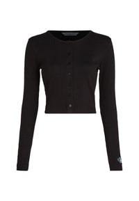 LABEL CARDIGAN - Adīta jaka - black