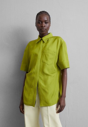 Victoria Beckham FITTED SHORT SLEEVE - Πουκαμίσα με κουμπιά - parrot green