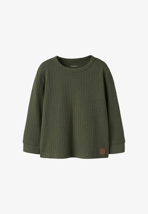 Name it, Langarmshirt - olive night