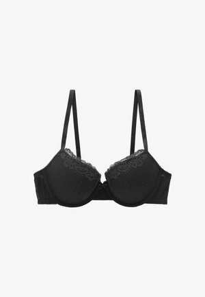 PADDED - Krūtinę pakelianti liemenėlė - black