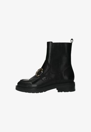 Manfield Bottines à plateau - schwarz