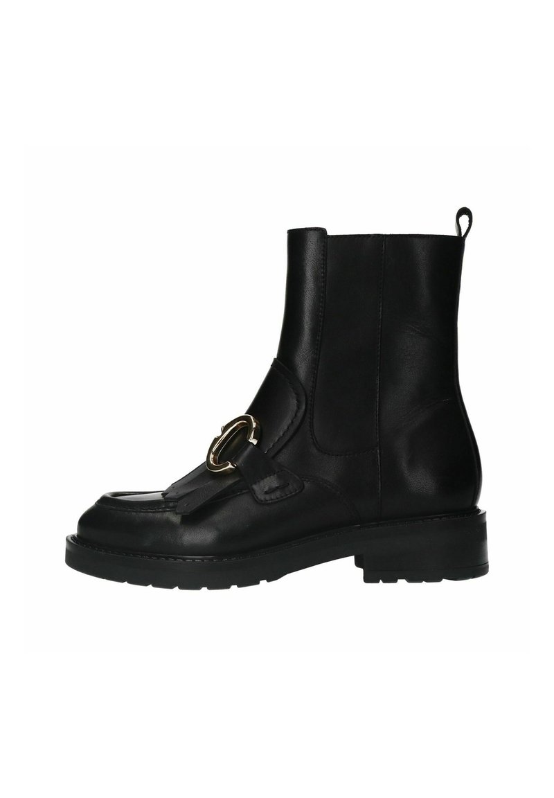 Manfield Bottines à plateau - schwarz