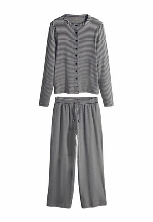 REGULAR FIT -  BUTTON THROUGH LONG SLEEVE SET - Cardigan - stripe