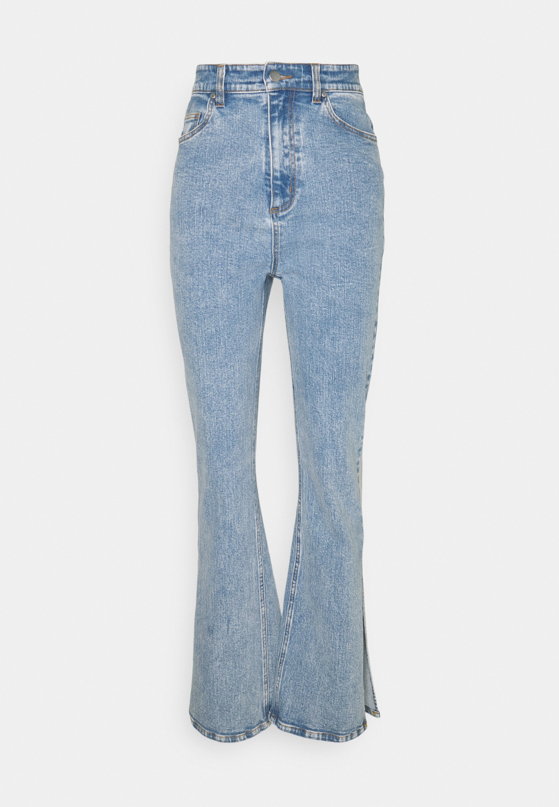 Third Form SPLIT SIDE JEAN - Flared Jeans - washed blue/hellblau -  Zalando.de