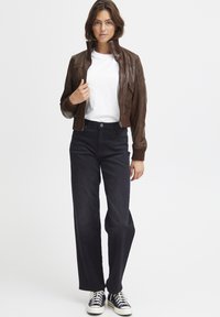 Oxmo OXDenny - Giacca di pelle - chestnut