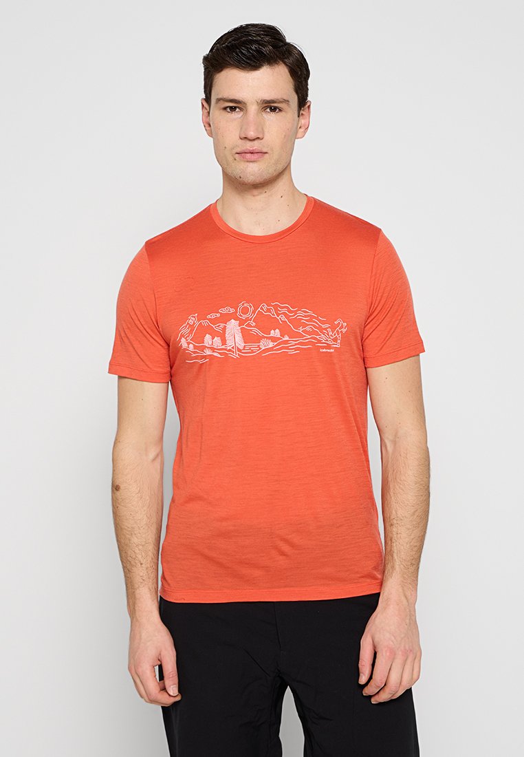 Icebreaker Sport T-shirt oranje Icebreaker Sport T-shirt oranje