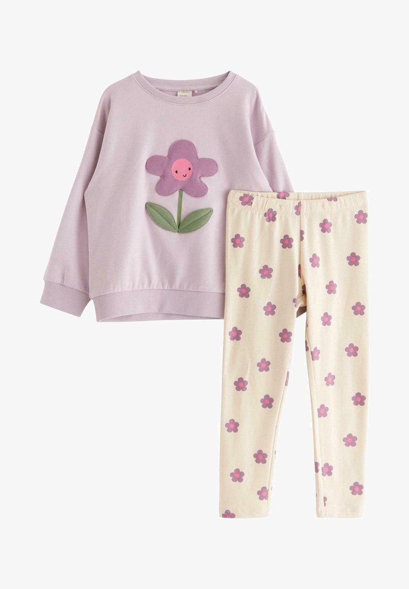 Lindex SET FLOWER - Sweatshirt - light lilac