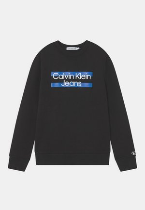 Calvin Klein Jeans MAXI BLOCK LOGO - Mikina - black