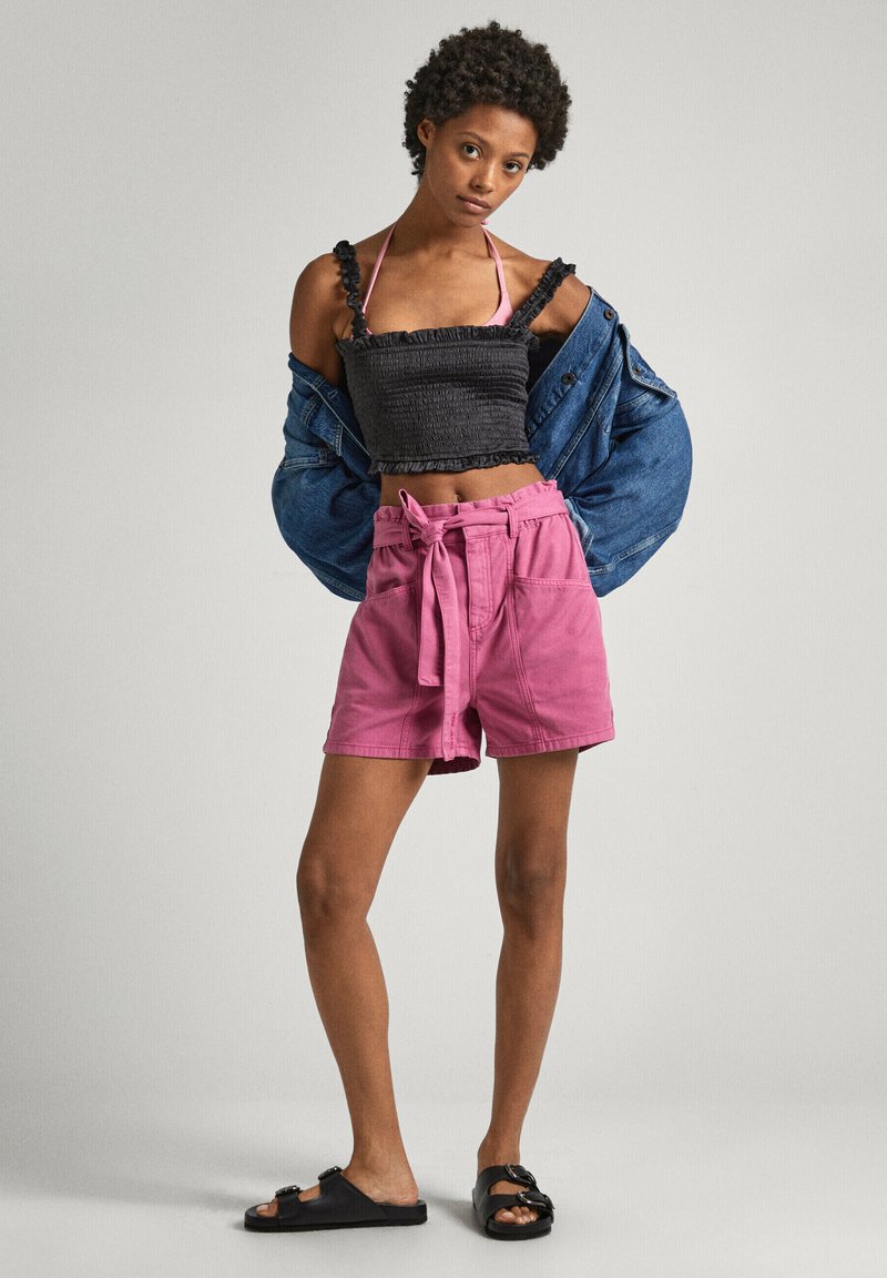 Pepe Jeans Jeansshort donkerroze