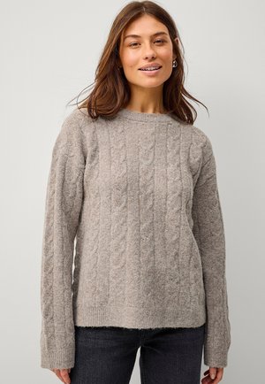 Ellos Collection, ZOPFMUSTER  - Jumper - beige